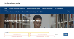 Desktop Screenshot of businessopportunity.co.za