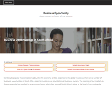 Tablet Screenshot of businessopportunity.co.za